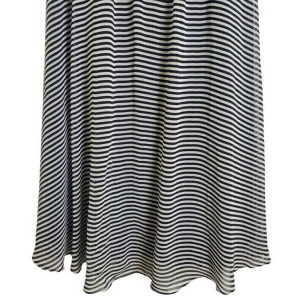 Isaac Mizrahi Halter Tie Chiffon Open Back Cinched Waist Dress - Picture 4 of 12